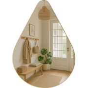 MIRRORS AND MORE MISOU - Wandspiegel - 100x80cm - Grote Organische Spi...