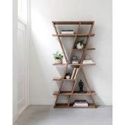 MUST Living Bookrack Zorro,200x100x30 cm, extreme rustic teakwood