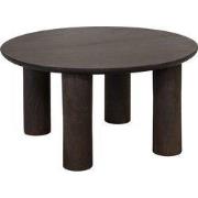 Salontafel Donkerbruin Mangohout - 75x75x38cm - Misao