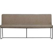MUST Living Bench Zola 190,88x190x62 cm, glossy brown
