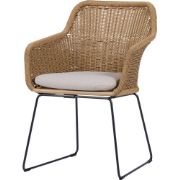 Loki Rotan tuinstoel naturel - met zitkussen