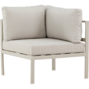 Glen aluminium modulair tuin hoekelement beige - 74 x 65 cm