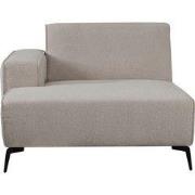 LABEL51 Bank Nero - Naturel - Boucle - Longchair Arm Links Voorstaand