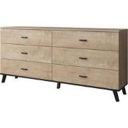 Meubella - Ladekast Jenny - Eiken - 181 cm