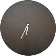 Klok rond Moon zwart alu 38x38x5 cm
