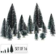 Kerstbomen set 16sts