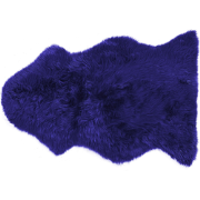 ULURU  - Schapenvel - Marineblauw - 65 x 110 cm - Schapenvacht