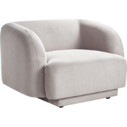 SKJANES - Fauteuil - Lichtgrijs - Polyester