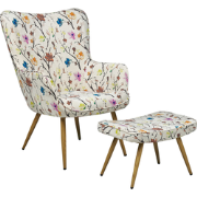 VEJLE II - Chesterfield fauteuil - Gebroken wit
