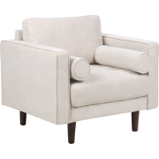 NURMO - Fauteuil - Lichtbeige - Polyester