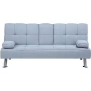 ROXEN  - Slaapbank 3-zits - Lichtgrijs - Polyester