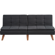 RONNE  - Slaapbank 3-zits - Zwart - Polyester