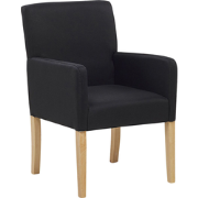 ROCKEFELLER - Eetkamerstoel - Zwart - Polyester