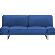 YORK  - Slaapbank 2-zits - Marineblauw - Fluweel