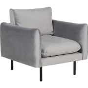 VINTERBRO - Fauteuil - Grijs - Fluweel