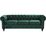 CHESTERFIELD - Chesterfield bank - Smaragdgroen - Fluweel