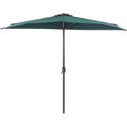 GALATI - Halfronde parasol - Groen - 270 cm - Polyester