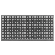 ROHTAK - Outdoor kleed - Zwart - 90 x 180 cm - Polypropyleen