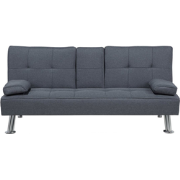 ROXEN  - Slaapbank 3-zits - Donkergrijs - Polyester