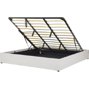 DINAN - Tweepersoonsbed - Lichtgrijs - 180 x 200 cm - Polyester