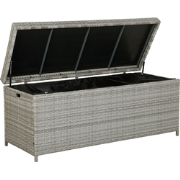 MODENA - Kussenbox - Lichtgrijs - PE rotan