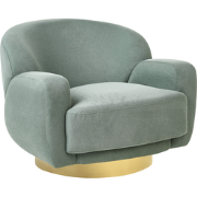 LEJRE - Fauteuil - Groen - Polyester