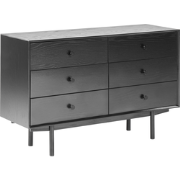 ALCESTER - Ladekast - Zwart - MDF