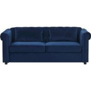 CHESTERFIELD - Chesterfield slaapbank - Marineblauw - Fluweel