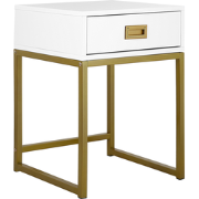 LARGO - Bijzettafel - Wit - MDF