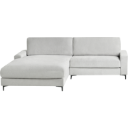 MALOY - Hoekbank - Lichtgrijs - Rechtszijdig - Polyester
