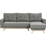 SIRO - Slaapbank - Grijs - Linkszijdig - Polyester