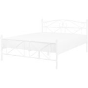 RODEZ  - Tweepersoonsbed - Wit - 140 x 200 cm - Metaal