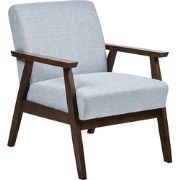 ASNES - Fauteuil - Grijs - Polyester