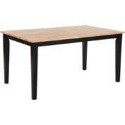 HOUSTON - Eettafel - Zwart - 75 x 120 cm - Rubberhout