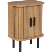 BRADLEY - Nachtkastje - Lichthout/Zwart - MDF