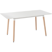 MIRABEL - Uitschuifbare eettafel - Wit - MDF