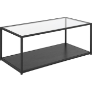 MEDORA  - Salontafel - Zwart - Glas