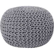 CONRAD - Poef - Grijs - 50 cm - Katoen