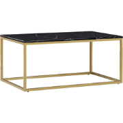 DELANO  - Salontafel - Zwart/Goud - MDF