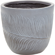 FTERO - Bloempot - Grijs - 28 x 28 x 16 cm - Kleivezel