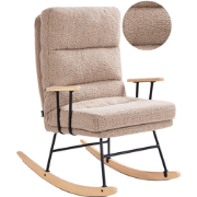 ESKELIN - Schommelstoel - Beige - Bouclé