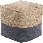 KIRAMA - Poef - Donkergrijs - Katoen