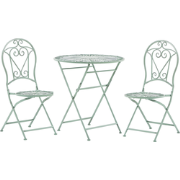 TRENTO - Bistroset voor 2 - Lichtgroen - Metaal