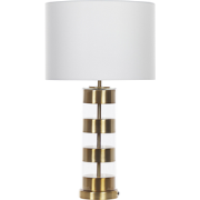 BEATTON  - Tafellamp - Wit - Metaal