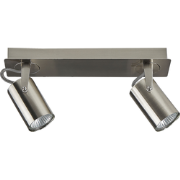 KLIP - Wandlamp 2 spots - Zilver  - Metaal