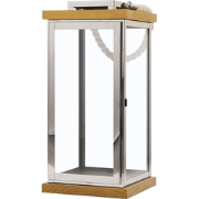 BORNEO - Lantaarn - Zilver - Dennenhout