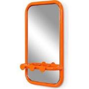 Spinder Design spiegel Retro Spiegel - Pure Orange - 3 haken