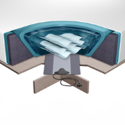WASSERBETT SET - Waterbed - Wit  -   - Schuimstof