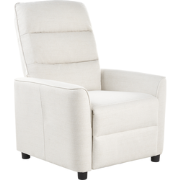 SANDE - Relaxfauteuil - Gebroken wit - Stof