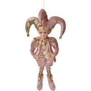Clayre & Eef Decoratie Hanger Elf Roze Textiel